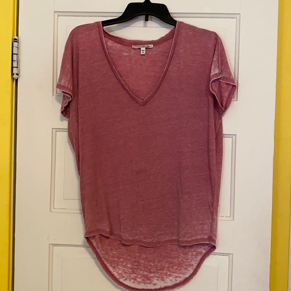 Express One Eleven Pink Oversized Tee